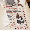 When Ever You Feel Overwhelmed Remember Whose Daughter You Are And Straighten Your Crown - Personalized Blanket