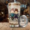 Meeting You Was Fate - Gift For Couples, Personalized Tumbler