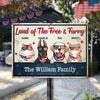 Land Of The Free And Furry - 4th Of July Funny Personalized Pet Metal Sign (Cat & Dog)