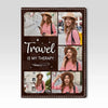 Custom Photo Catch Flights, Not Feelings - Travel Personalized Custom Passport Cover, Passport Holder - Holiday Vacation Gift, Gift For Adventure Travel Lovers
