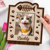 Custom Photo Our Pets Are Our Family - Dog & Cat Personalized Custom Shaped 2-Layered Wooden Plaque With Flat Stand - House Warming Gift For Pet Owners, Pet Lovers