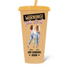 Warning! The Girls Are Drinking Again - Bestie Personalized Custom Changing Color Cup - Summer Vacation Gift, Birthday Pool Party Gift For Best Friends, BFF, Sisters