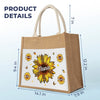 We Live And Bloom With Grace - Family Personalized Custom Tote Gift Bags, Jute Tote Bags, Beach Bags - Gift For Mom, Grandma