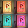 I Need You Like A Heart Needs A Beat - Couple Personalized Custom Frame Light Box - Gift For Husband Wife, Anniversary, LGBTQ+
