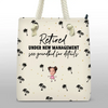 Custom Photo Cheers To A Fabulous Retirement - Family Personalized Custom Beach Bag - Appreciation, Retirement Gift For Grandma