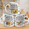 Custom Photo Dogs Never Bite Me, Just Humans - Dog & Cat Personalized Custom 3D Inflated Effect Printed Mug - Gift For Pet Owners, Pet Lovers