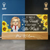 Teacher Nourishes The Soul Of A Child - Teacher Personalized Custom Acrylic Letters 3D LED Night Light - Gift For Teacher