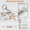 Dad Is My Best Mate - Family Personalized Custom Shaped Acrylic Keychain - Gift For Dad, Grandpa