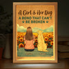 No Greater Companion, No Better Friend - Memorial Personalized Custom Frame Light Box - Sympathy Gift For Pet Owners, Pet Lovers