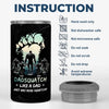 Beyond The Legend, Bigfoot Gone Wild - Family Personalized Custom 4 In 1 Can Cooler Tumbler - Gift For Dad, Grandpa