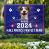 Custom Photo Furry Friend, My Vote's For You - Dog & Cat Personalized Custom Yard Sign - Gift For Pet Owners, Pet Lovers