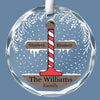 The Joy Of Christmas Is Family - Family Personalized Custom Circle Glass Ornament - Christmas Gift For Family Members