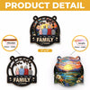 Home Is Where The Heart Resides - Family Personalized Window Hanging Suncatcher - Gift For Family Members