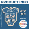 First Christmas - Family Personalized Custom 3 Layers Shaker Ornament - Christmas Gift For Baby Kids, Newborn Baby