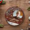 Custom Photo Greatly Loved, Deeply Missed - Memorial Personalized Custom Leather Ornament - Christmas Gift, Sympathy Gift For Family Members