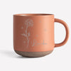 Let Us Live Like Flowers, Wild And Beautiful - Bestie Personalized Custom Pottery Mug - Gift For Best Friends, BFF, Sisters
