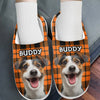 Custom Photo Paw-some Halloween - Dog & Cat Personalized Custom Fluffy Slippers - Halloween Gift For Pet Owners, Pet Lovers