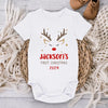 Christmas Is So Much Brighter With A Little One Around - Family Personalized Custom Baby Onesie - Christmas Gift For Baby Kids, Newborn Baby