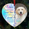 Custom Photo No Longer By My Side, But Forever In My Heart - Memorial Personalized Custom Hologram Ornament - Sympathy Gift, Christmas Gift For Pet Owners, Pet Lovers