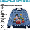 We Wish You A Merry Christmas - Family Personalized Custom Ugly Sweatshirt - Unisex Wool Jumper - Christmas Gift For Family Members
