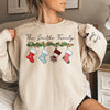 In The Warmth Of Our Family's Love - Family Personalized Custom Unisex Sweatshirt With Design On Sleeve - Christmas Gift For Family Members