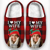 Custom Photo A Sweet Reminder Of Your Bond Every Time You Slip Them On - Couple Personalized Custom Fluffy Slippers - Christmas Gift For Husband Wife, Anniversary