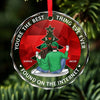 Christmas Cookie Crew - Couple Personalized Custom Circle Glass Ornament - Christmas Gift For Husband Wife, Anniversary
