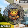 Grandma Of Little Pumpkin - Family Personalized Custom Wind Spinner - Halloween Gift For Mom, Grandma