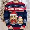 Wagging Tails All The Way To Christmas! - Dog & Cat Personalized Custom Ugly Sweatshirt - Unisex Wool Jumper - Christmas Gift For Pet Owners, Pet Lovers