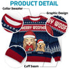Wagging Tails All The Way To Christmas! - Dog & Cat Personalized Custom Ugly Sweatshirt - Unisex Wool Jumper - Christmas Gift For Pet Owners, Pet Lovers