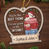 You're The Best Thing I've Ever Found - Couple Personalized Custom Ornament - Acrylic Custom Shaped - Christmas Gift For Husband Wife, Anniversary