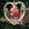 God Blessed The Broken Road, That Led Me Straight To You - Couple Personalized Custom Ornament - Wood Custom Shaped - Christmas Gift For Husband Wife, Anniversary