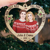 You Make Every Day Feel Like Christmas - Couple Personalized Custom Ornament - Wood Custom Shaped - Christmas Gift For Husband Wife, Anniversary