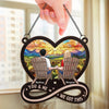 Together Is The Best Place To Be - Couple Personalized Window Hanging Suncatcher Ornament - Christmas Gift For Husband Wife, Anniversary