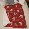 Custom Photo Joy Of Christmas Is Family - Family Personalized Custom Blanket - Christmas Gift For Family Members