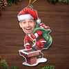 Custom Photo Christmas Eve Is Family Night - Family Personalized Custom Ornament - Acrylic Custom Shaped - Christmas Gift For Family Members