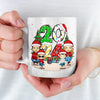 Christmas Joy Begins With Family - Family Personalized Custom Mug - Christmas Gift For Family Members