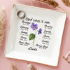 A Friend Is Like A Flower - Bestie Personalized Custom Jewelry Dish - Gift For Best Friends, BFF, Sisters