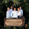 Custom Photo Seasons Greetings - Coworker Personalized Custom Ornament - Acrylic Custom Shaped - Christmas Gift For Coworkers, Work Friends, Colleagues