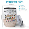 Our Grandkids - Family Personalized Custom Wine Tumbler - Christmas Gift For Family Members