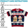 Best Fur Mom Ever - Dog & Cat Personalized Custom All Over Print Adult Short Sleeve Sweater - Christmas Gift For Pet Owners, Pet Lovers