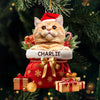 Custom Photo My Pet's Love Is The Best Present This Christmas - Dog & Cat Personalized Custom Ornament - Acrylic Custom Shaped - Christmas Gift For Pet Owners, Pet Lovers