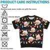 Custom Photo Kids Show Us The True Meaning Of Christmas - Family Personalized Custom All Over Print Adult Short Sleeve Sweater - Christmas Gift For Family Members
