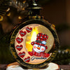 Building Snowmen, Building Bonds - Family Personalized Custom Candlelight Lantern Ornament - Christmas Gift For Family Members