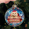 Custom Photo Celebrate Christmas With Furry Friends - Dog & Cat Personalized Custom Ornament - Acrylic Custom Shaped - Christmas Gift For Pet Owners, Pet Lovers