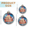 Custom Photo Celebrate Christmas With Furry Friends - Dog & Cat Personalized Custom Ornament - Acrylic Custom Shaped - Christmas Gift For Pet Owners, Pet Lovers