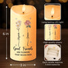 If Friendship Were A Garden, You’d Be My Favorite Flower - Bestie Personalized Custom LED Candle - Christmas Gift For Best Friends, BFF, Sisters