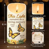 Though You Flew Away, Your Spirit Remains - Memorial Personalized Custom LED Candle - Sympathy Gift, Christmas Gift For Family Members
