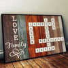 Love Grows Best In Little Houses - Family Personalized Custom Horizontal Poster - Christmas Gift For Family Members