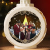 Custom Photo Christmas Keeps Us All Sticking Together - Family Personalized Custom Candlelight Lantern Ornament - Christmas Gift For Family Members